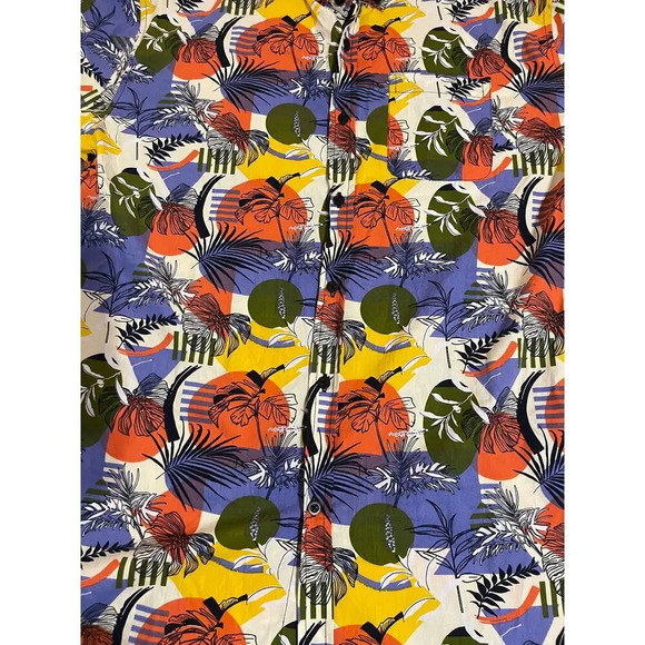 Massive Whisper SS Buttondown Size XL Men Shirt Vacation Resort Retro Fun - Picture 6 of 8